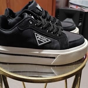 Prada Black and White Women's Sneakers